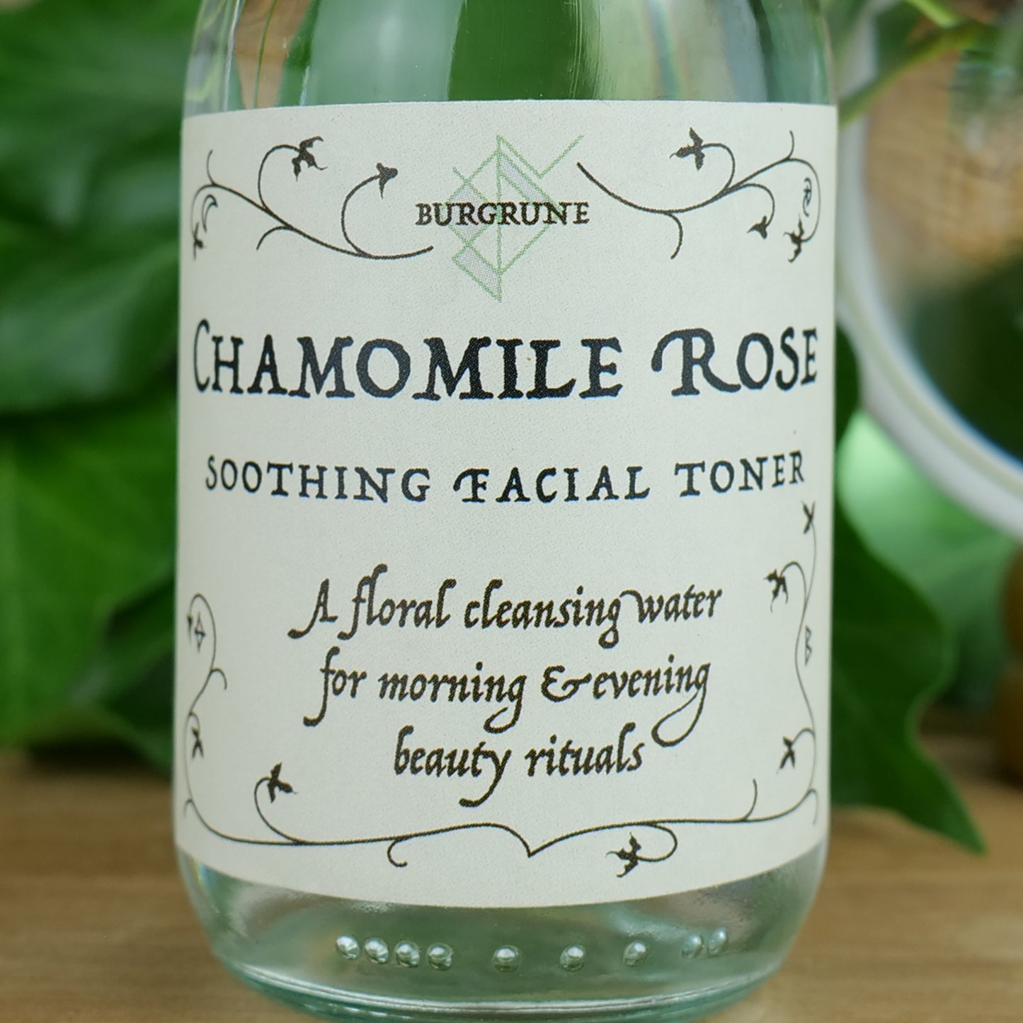 Organic Chamomile Rose Toner: gentle soothing hydrosol for skincare rituals