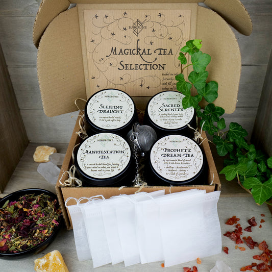 🍵 Herbal Tea Selection Box • Four Cauldron Tins