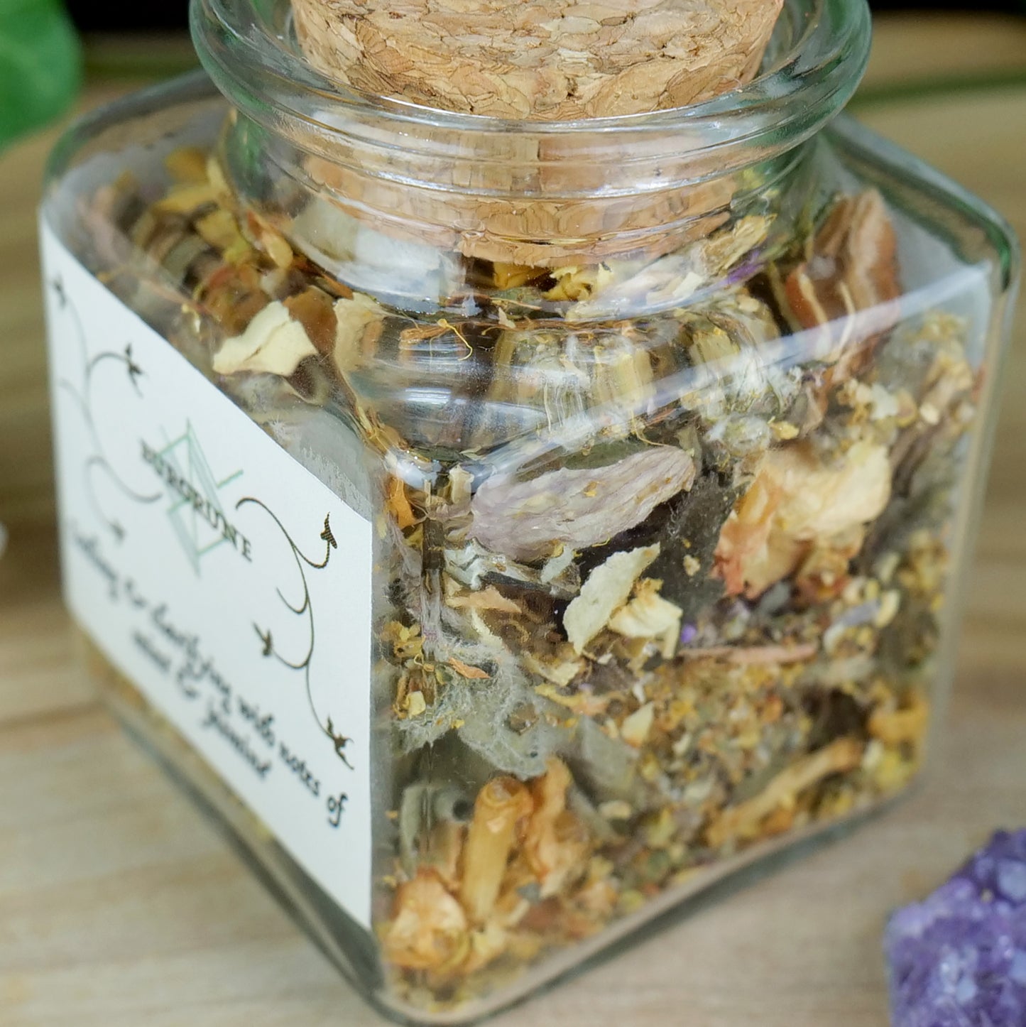 Lunar Garden Incense • Loose Incense Blend • jasmine mint