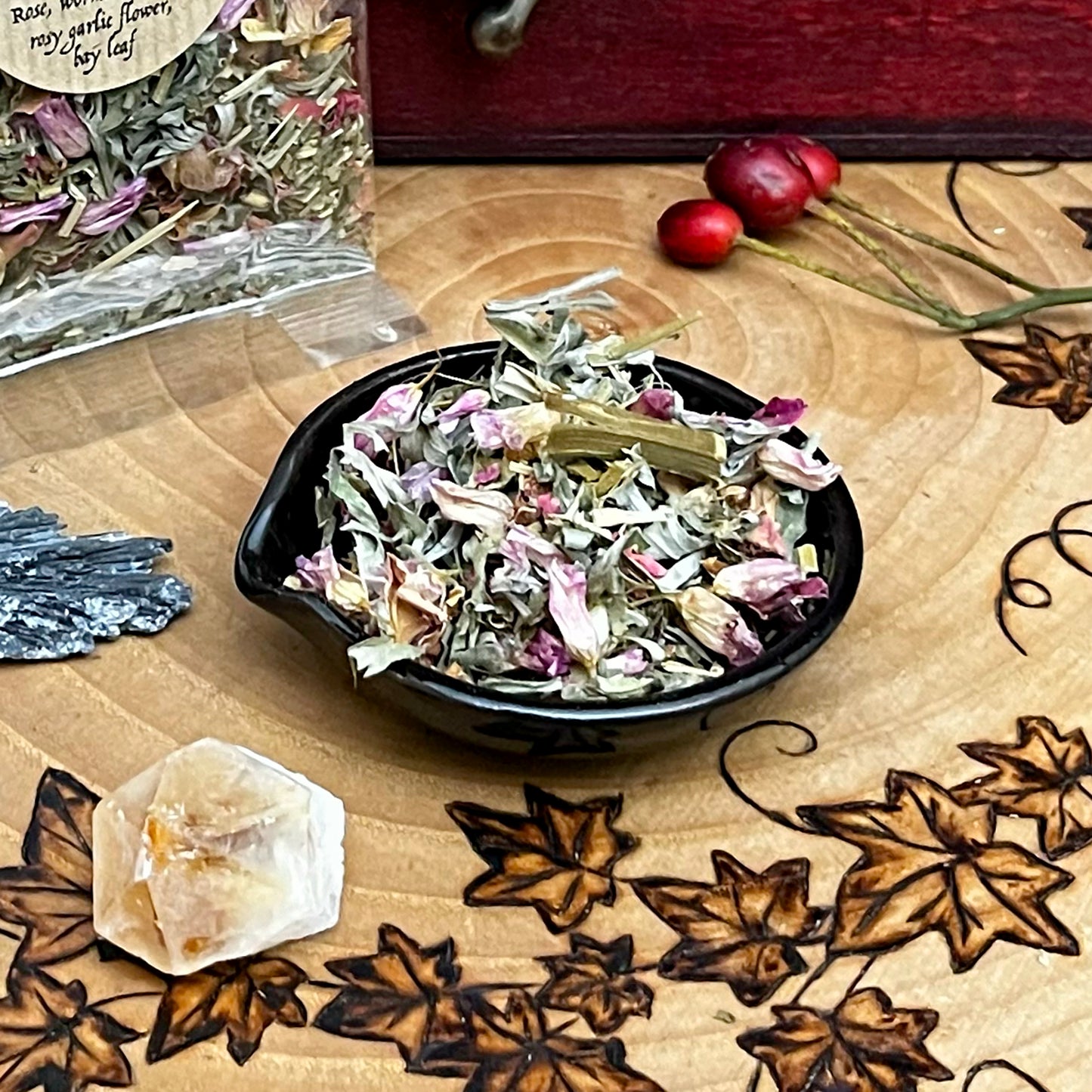 Dark Goddess Candle Spell Box for Winter Home Rituals