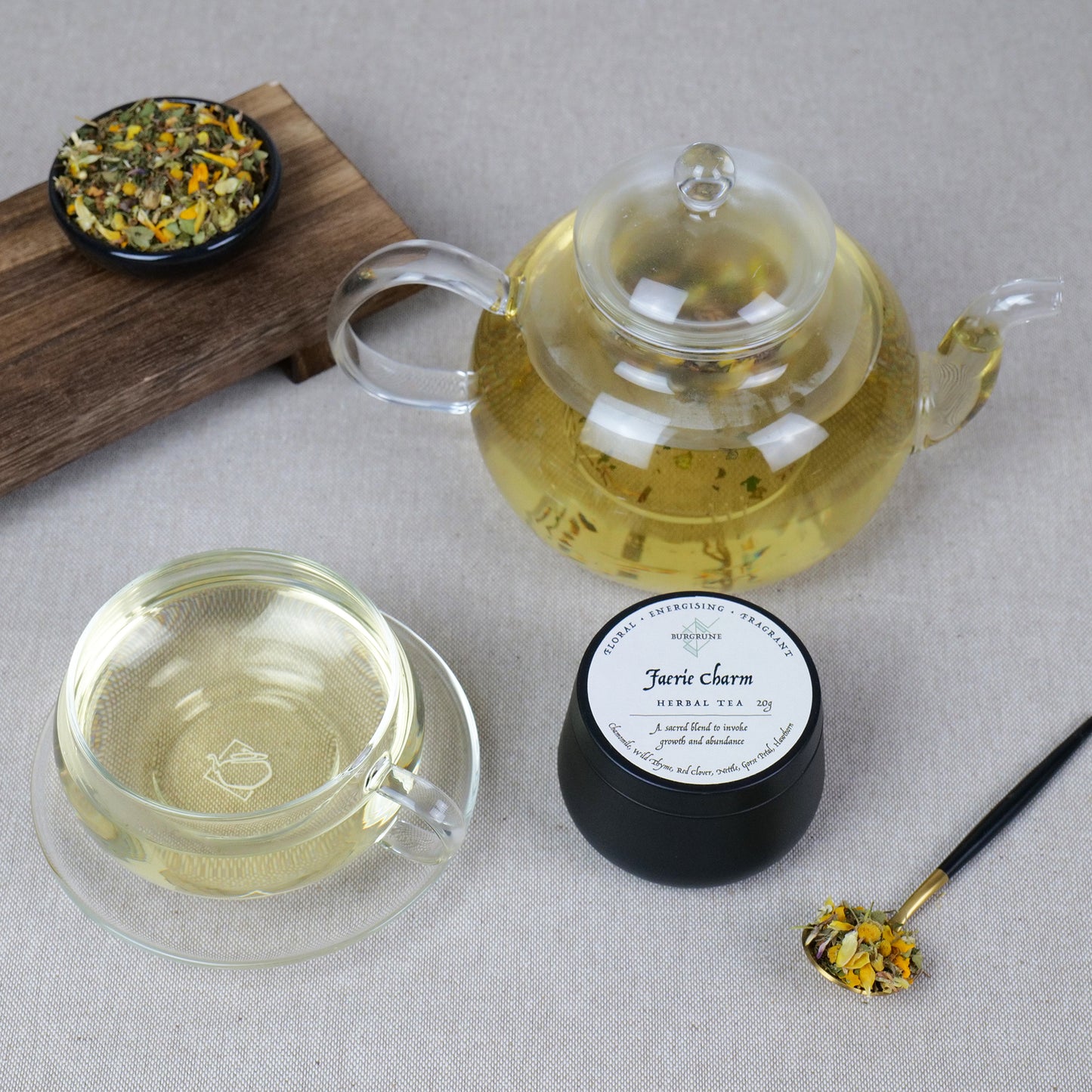 Faerie Charm Herbal Tea • Floral • Energising • Fragrant