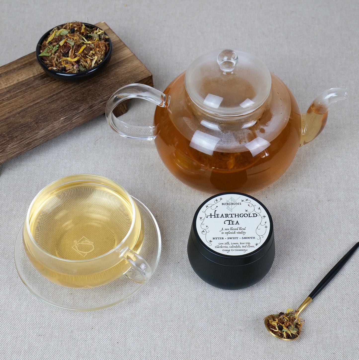 Hearthgold Tea • Bitter • Sweet • Smooth