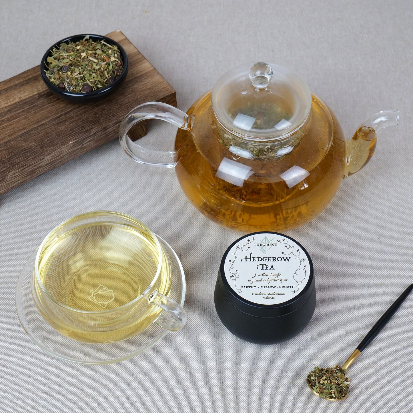 Hedgerow Tea • Earthy • Smooth • Mellow (pongy)