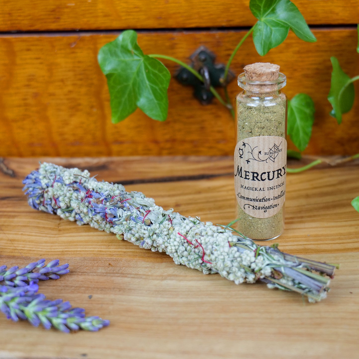 Large Ritual Incense Bundle • Mugwort Smudge • Witchcraft Herbs