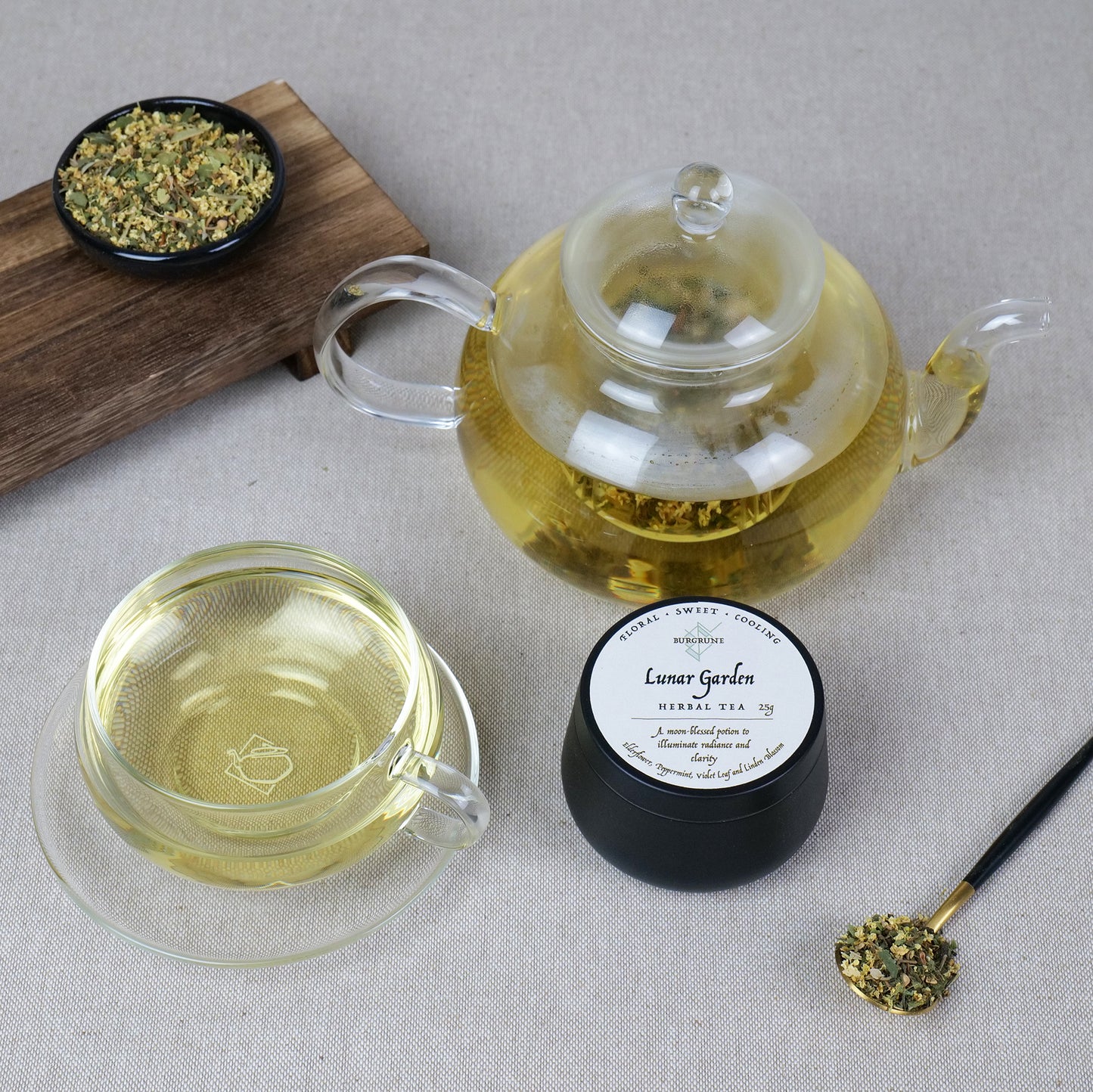 Lunar Garden Herbal Tea • Floral • Sweet • Cooling