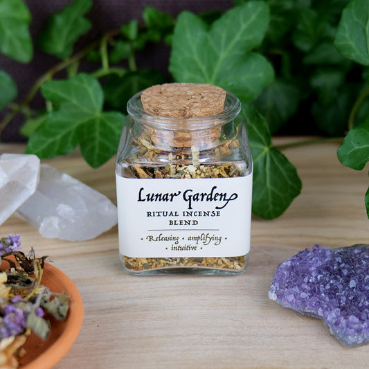 Lunar Garden Incense • Loose Incense Blend • jasmine mint