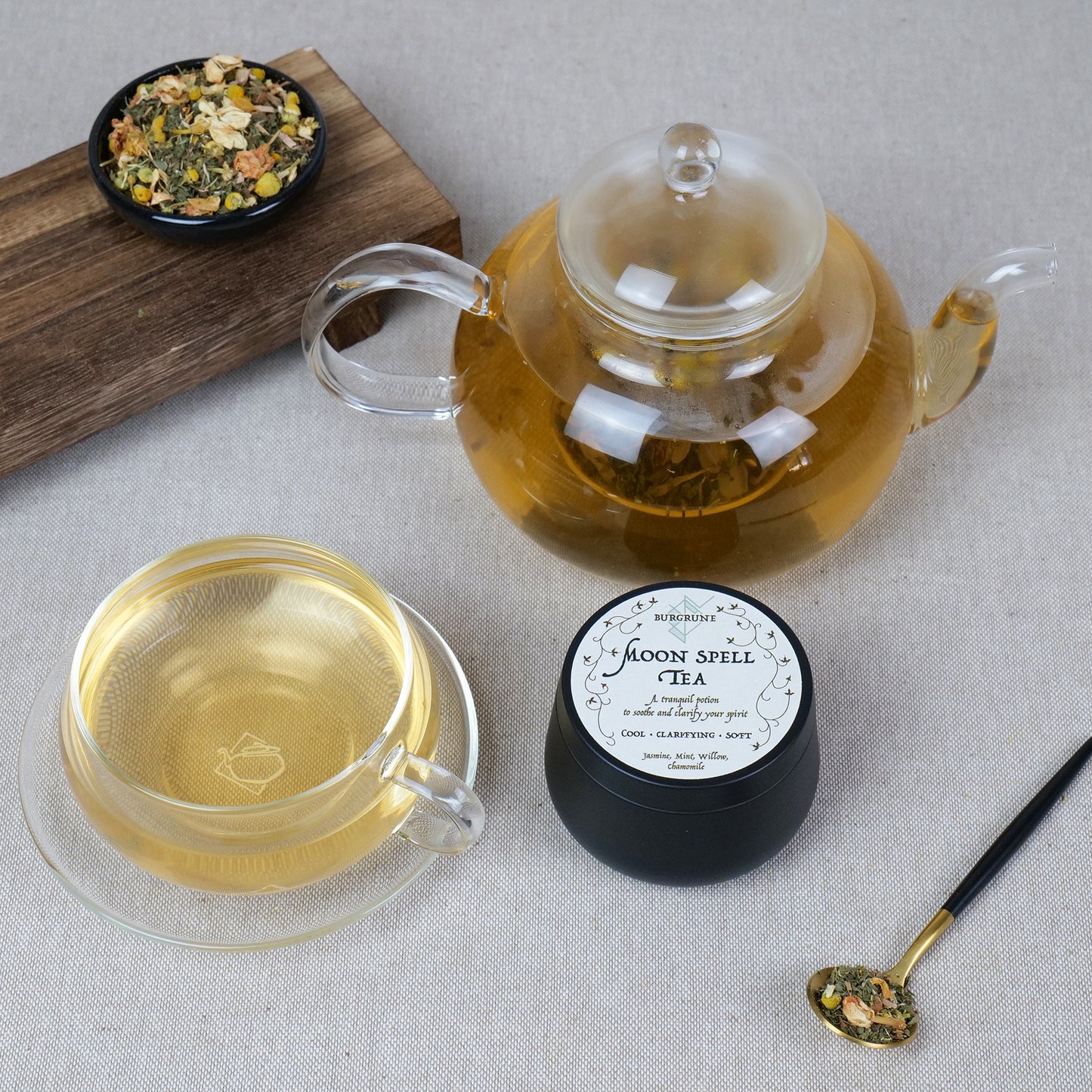 Moon Spell Herbal Tea • Cooling • Clarifying • Soft