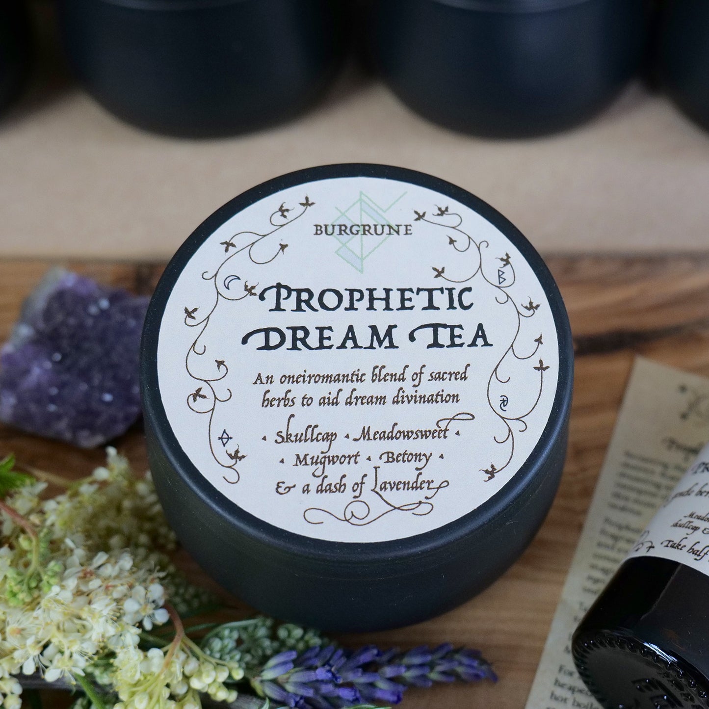 Prophetic Dreams • elixir Set • dream work • mugwort lavender • tea and tincture • herbal blends