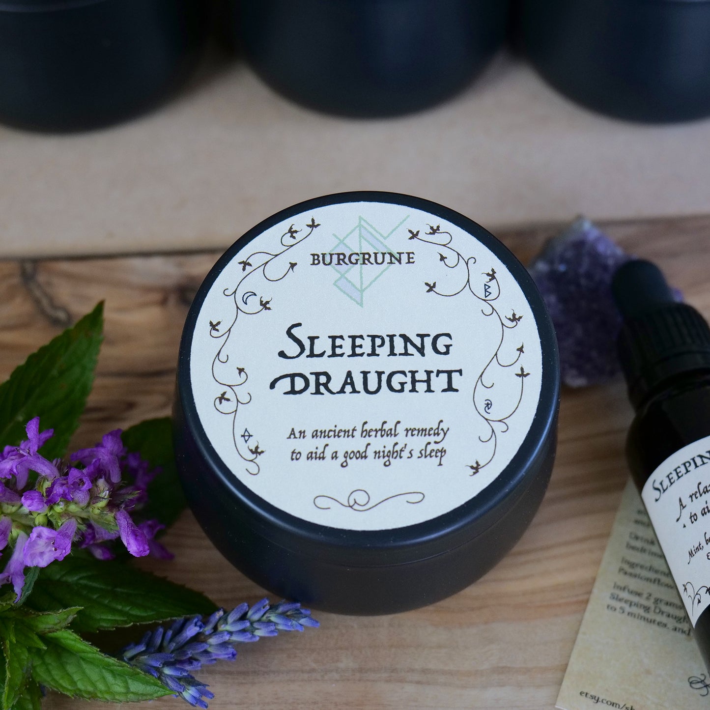 Sleeping Draught • Elixir Set • peaceful slumber • valerian lavender • herbal blends