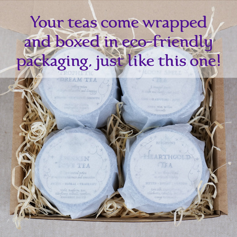 🍵 Herbal Tea Selection Box • Four Cauldron Tins