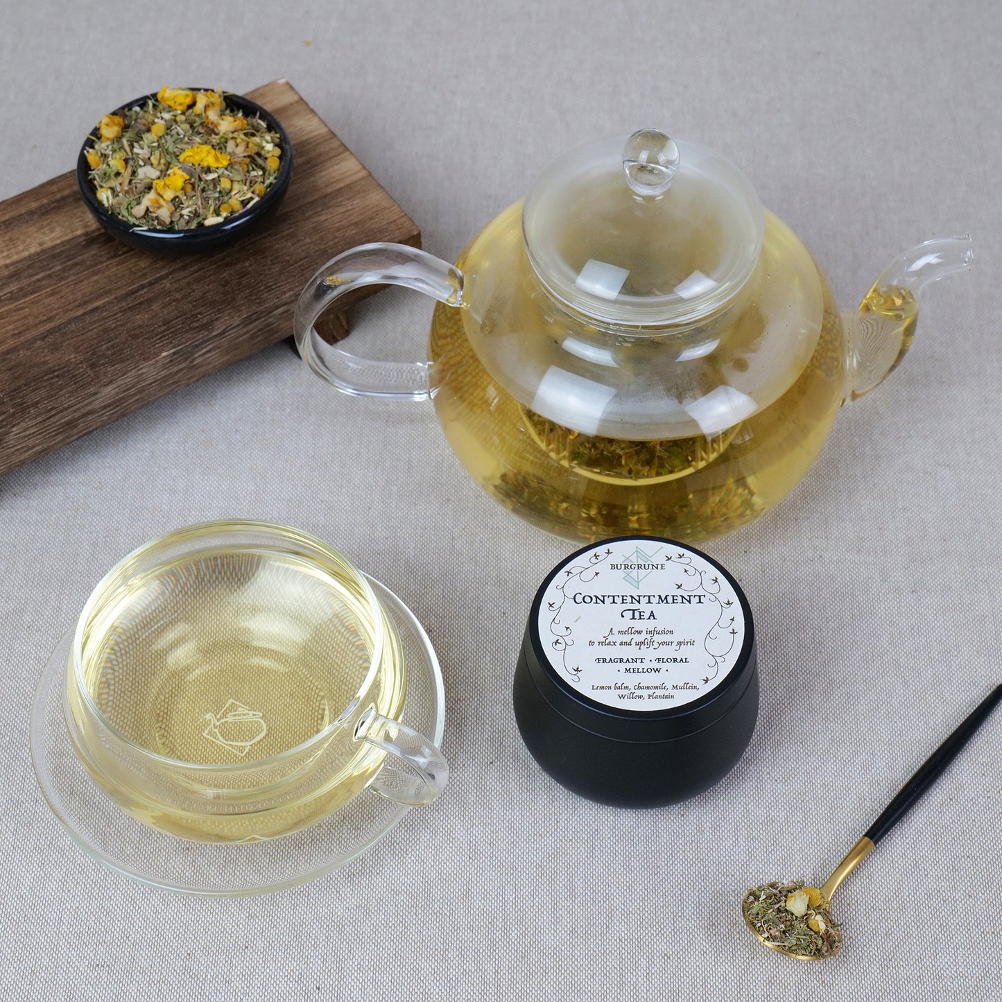 Warm Contentment Herbal Tea • Fragrant • Mellow • Floral