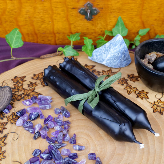 Black Birch Tar & Myrrh Spell Candles